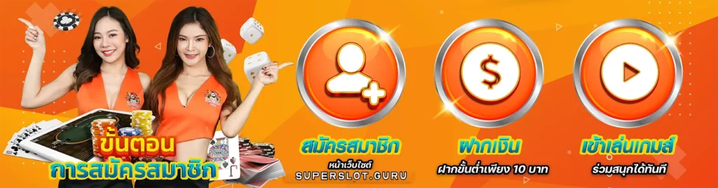 superslot ขั้นตอนการสมัครสมาชิก